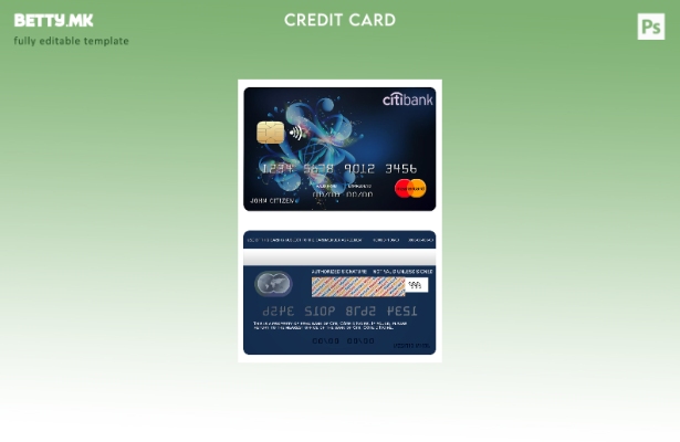 Модерен стил на шаблон за мастер картички на банката Брегот на Слоновата Коска С